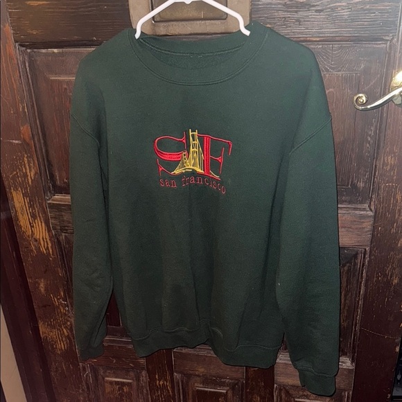 None Other - San Francisco Green Crewneck Sweatshirt